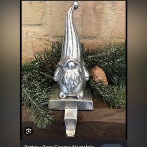 Pottery barn stocking holder gnome